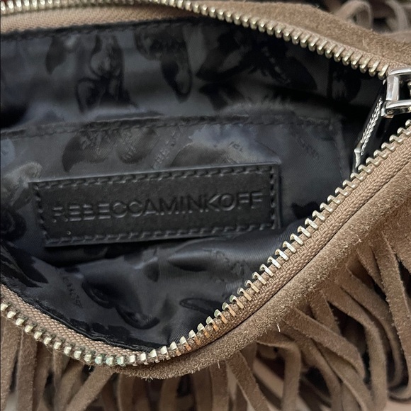 Rebecca Minkoff Suede Fringe Clutch in Brown - Picture 6 of 7